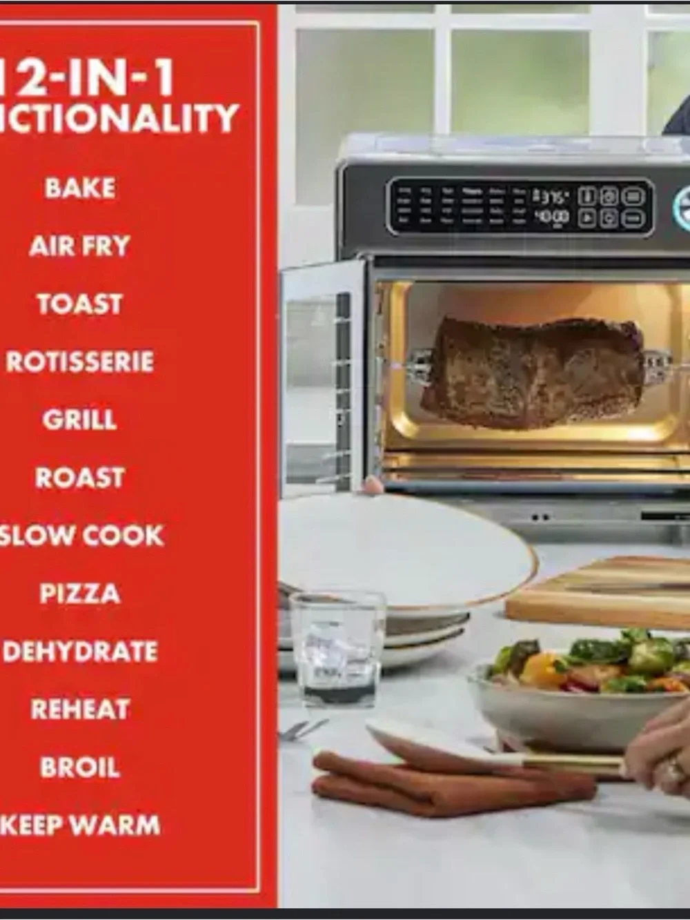 New in box | Emeril Lagasse French Door AirFryer 360 Stainless Steel 10-in-1